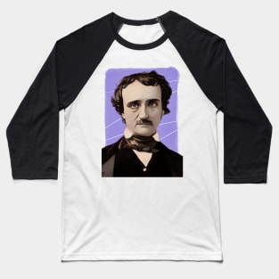 American Writer Edgar Allan Poe illustration Baseball T-Shirt